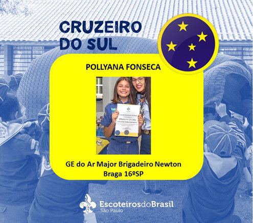 Parabéns a lobinha Pollyana Fonseca dos Santos