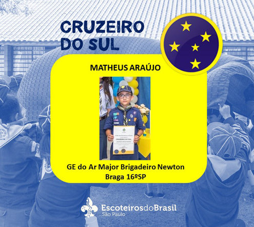 Parabéns ao lobinho Matheus Munhoz