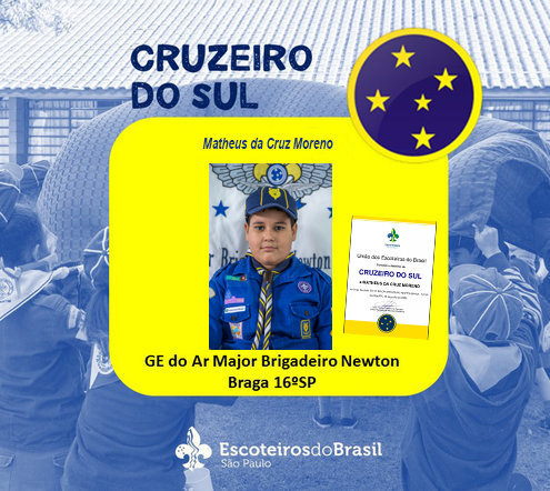 Parabéns ao lobinho Matheus Moreno