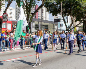 Desfile Cívico de 7 de Setembro - Av. Paulo Faccini - Bosque Maia - Dia 07/09/2019