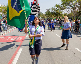 Desfile Cívico de 7 de Setembro - Av. Paulo Faccini - Bosque Maia - Dia 07/09/2019