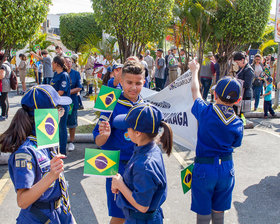 Desfile Cívico de 7 de Setembro - Av. Paulo Faccini - Bosque Maia - Dia 07/09/2019