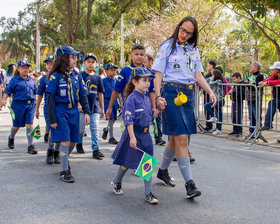 Desfile Cívico de 7 de Setembro - Av. Paulo Faccini - Bosque Maia - Dia 07/09/2019