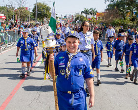 Desfile Cívico de 7 de Setembro - Av. Paulo Faccini - Bosque Maia - Dia 07/09/2019