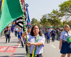 Desfile Cívico de 7 de Setembro - Av. Paulo Faccini - Bosque Maia - Dia 07/09/2019