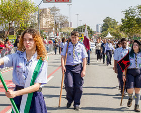 Desfile Cívico de 7 de Setembro - Av. Paulo Faccini - Bosque Maia - Dia 07/09/2019