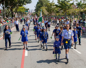 Desfile Cívico de 7 de Setembro - Av. Paulo Faccini - Bosque Maia - Dia 07/09/2019