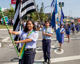 Desfile Cívico de 7 de Setembro - Av. Paulo Faccini - Bosque Maia - Dia 07/09/2019